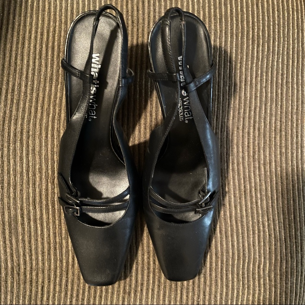 What’s What by Aerosoles black sling backs 9